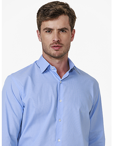 imagem de Camisa Manga Longa Tricoline Helsinque Azul Claro