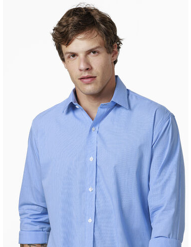 imagem de Camisa Manga Longa Tricoline Riga Azul