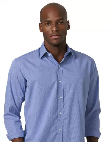 imagem de Camisa Manga Longa Tricoline Riga Azul Royal