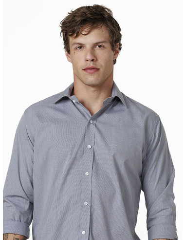 imagem de Camisa Manga Longa Tricoline Riga Cinza