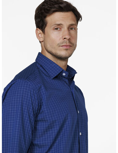 imagem de Camisa Manga Longa Tricoline Talín Azul Marinho