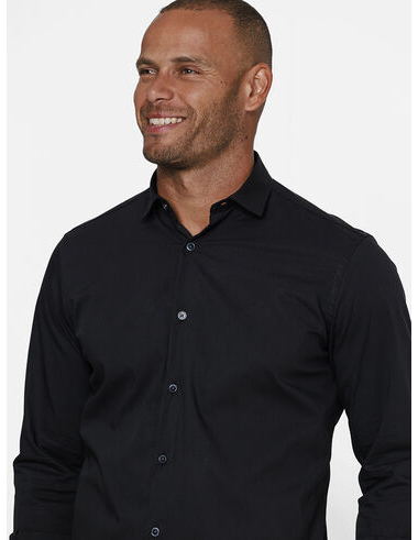 imagem de Camisa Manga Longa Tricoline Urbane Preto