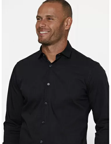 imagem de Camisa Manga Longa Tricoline Urbane Preto