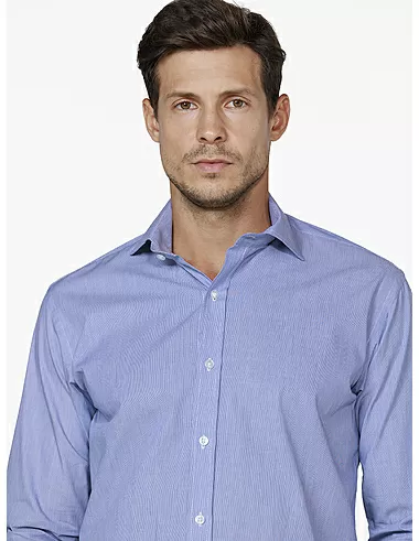 imagem de Camisa Manga Longa Tricoline Varsvia Azul