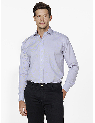 imagem de Camisa Manga Longa Tricoline Varsóvia Cinza Claro