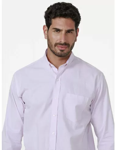 imagem de Camisa Manga Longa Work Chambray Rosa Claro