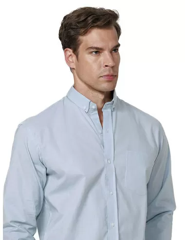 imagem de Camisa Manga Longa Work Fil a Fil Azul Claro