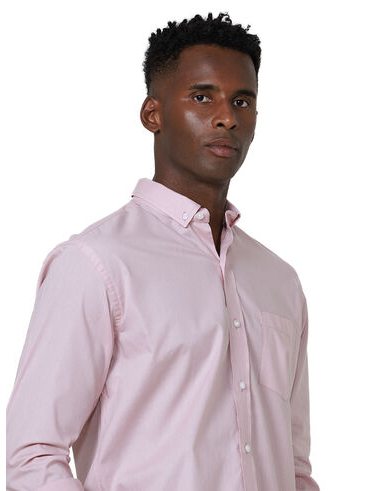 imagem de Camisa Manga Longa Work Fil a Fil Rosa