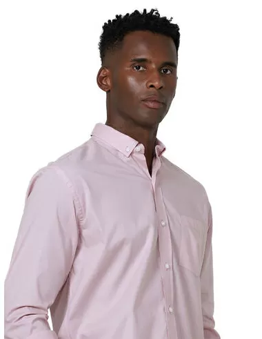 imagem de Camisa Manga Longa Work Fil a Fil Rosa