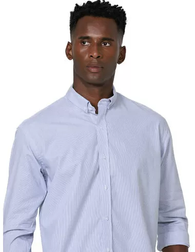 imagem de Camisa Manga Longa Work Line Branco/ Azul