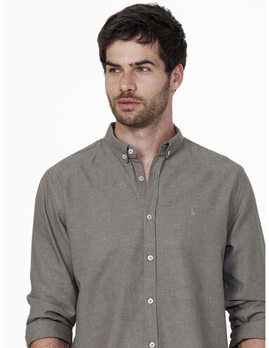 imagem de Camisa Manga Longa Work Oxford Brest Verde Militar