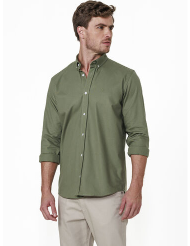 imagem de Camisa Manga Longa Work Oxford Code Verde