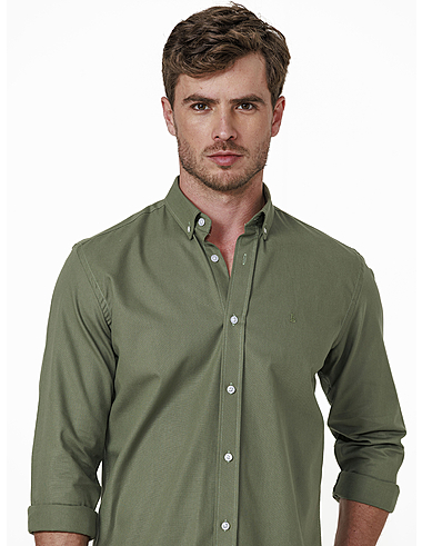 imagem de Camisa Manga Longa Work Oxford Code Verde