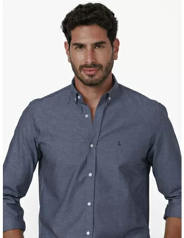 imagem de Camisa Manga Longa Work Oxford Daily Índigo