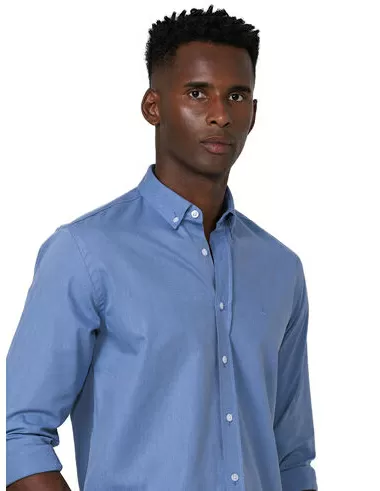 imagem de Camisa Manga Longa Work Oxford Mono Azul