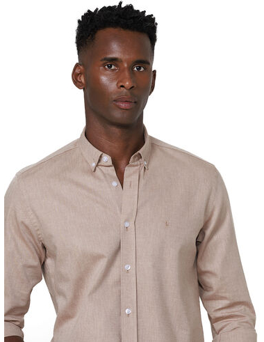 imagem de Camisa Manga Longa Work Oxford Mono Khaki 