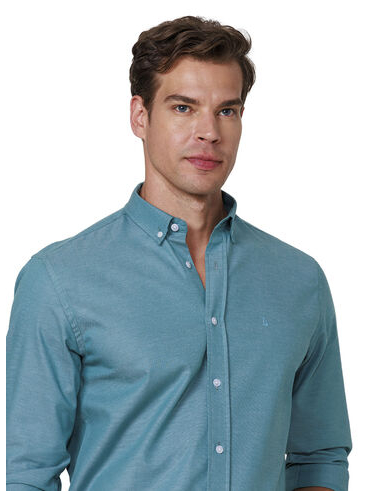 imagem de Camisa Manga Longa Work Oxford Mono Verde