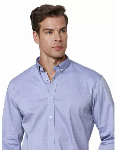 imagem de Camisa Manga Longa Work Oxford Span �ndigo