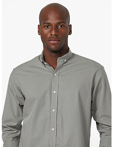 imagem de Camisa Manga Longa Work Vichy Verde Oliva