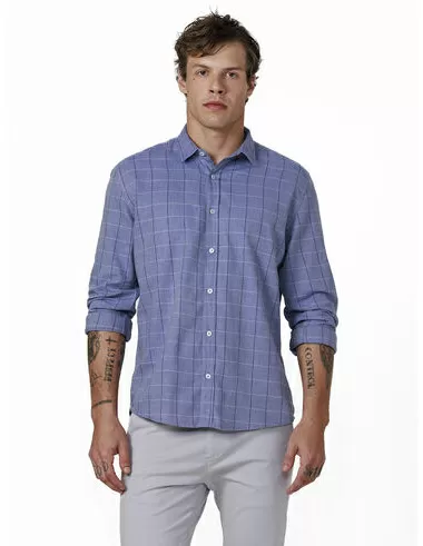 imagem de Camisa Manga Longa Xadrez Orthez