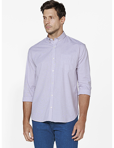 imagem de Camisa  Manga Longa Xd Span Olden Branco/Vinho