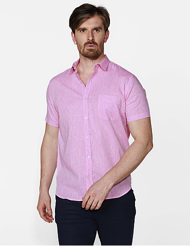 imagem de Camisa MC Linho Honduras Rosa 