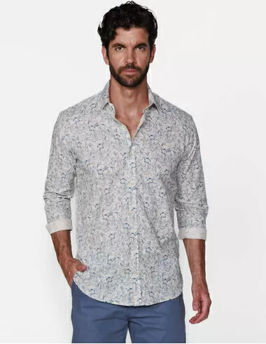 imagem de Camisa Mini Flowers Blue