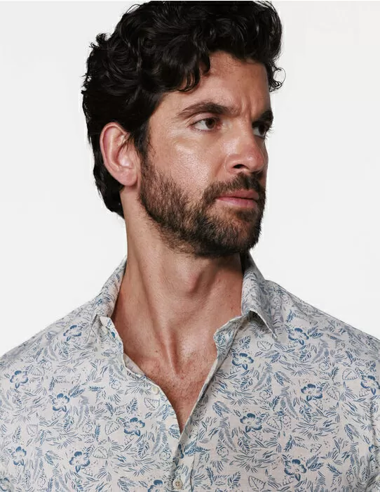 imagem do produto Camisa Mini Flowers Blue