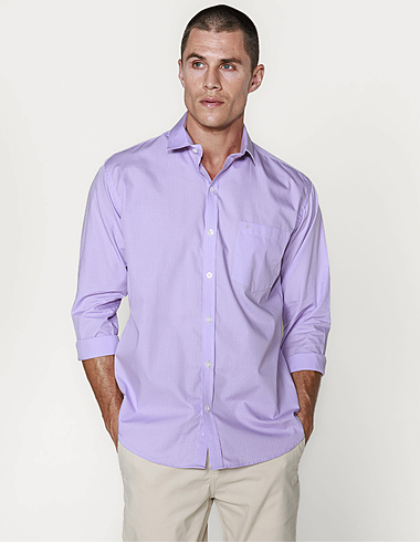 imagem de Camisa Mini Xadrez Burgos Lilás