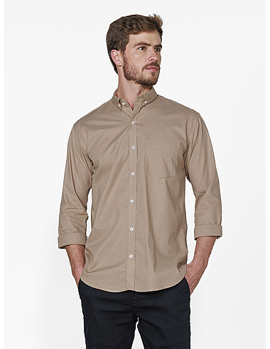 imagem de Camisa Ml Fil A Fil Lille Areia