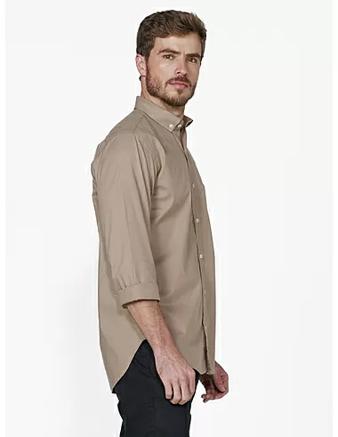 imagem de Camisa Ml Fil A Fil Lille Areia