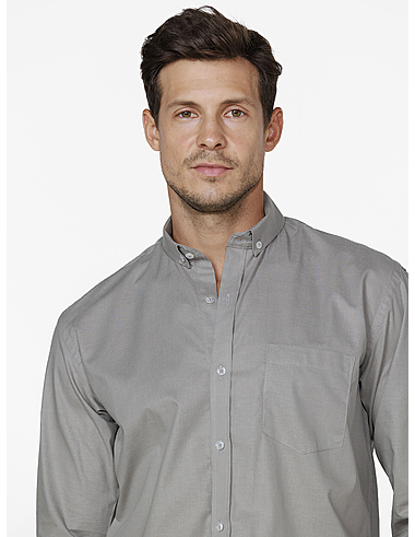 imagem de Camisa Ml Fil A Fil Lille Cinza