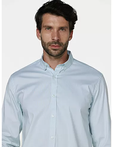 imagem de Camisa Oxford Span Verde Claro