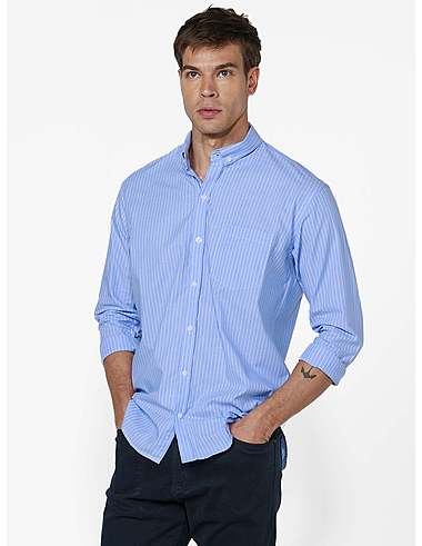 imagem de Camisa Portofino Azul/Branco