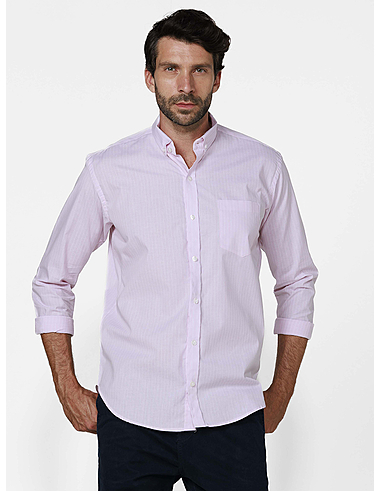 imagem de Camisa Portofino Rosa/Branco