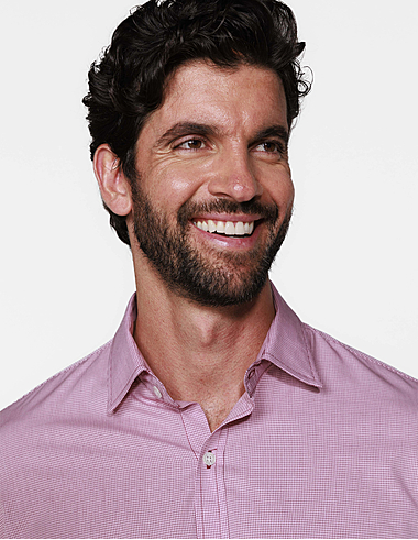 imagem de Camisa Quadriculado Burlington Rosa