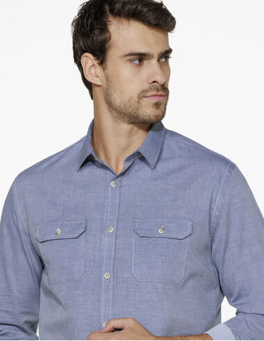 imagem de Camisa Sarjada Savannah Azul Denim
