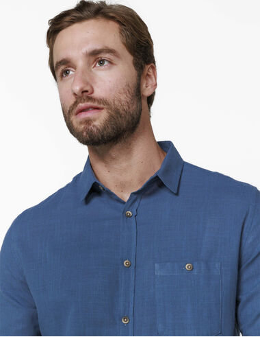 imagem de Camisa Slub Comfy Blue Shadow