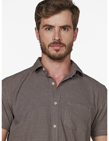 imagem de Camisa Slub Escalles Khaki/Marinho