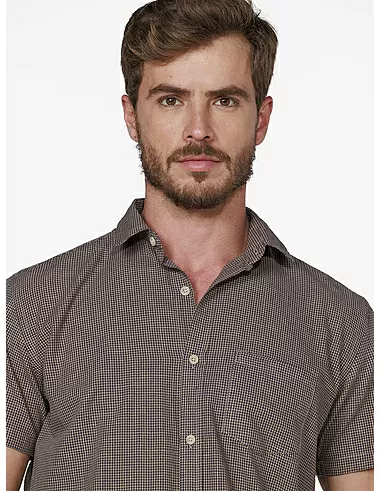 imagem de Camisa Slub Escalles Khaki/Marinho