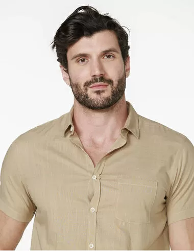 imagem de Camisa Slub Pergia Kaki