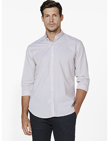 imagem de Camisa Tricoline Lt Otta Khaki/Branco