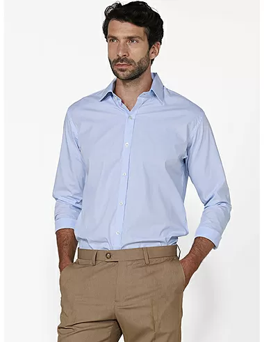 imagem de Camisa Tricoline N�poles  Azul Sky