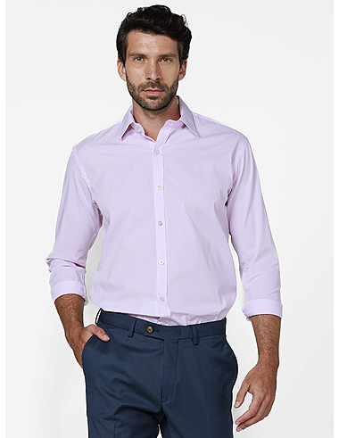 imagem de Camisa Tricoline Nápoles  Rosa/Branco