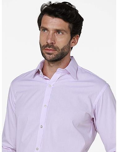 imagem de Camisa Tricoline Nápoles  Rosa/Branco