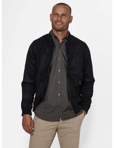 imagem de Jaqueta Suede Bomber  Preto