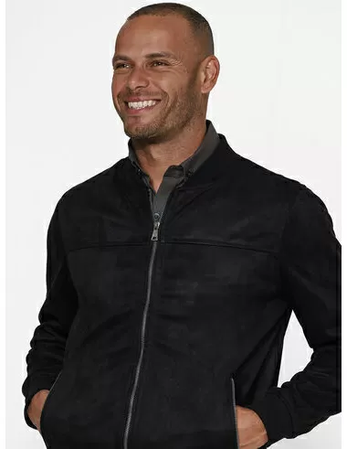 imagem de Jaqueta Suede Bomber  Preto
