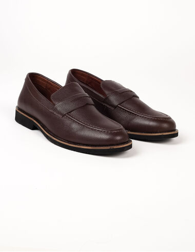 imagem de Loafer Social Couro Café