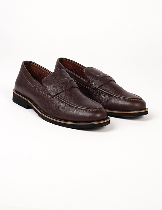 imagem de Loafer Social Couro Café