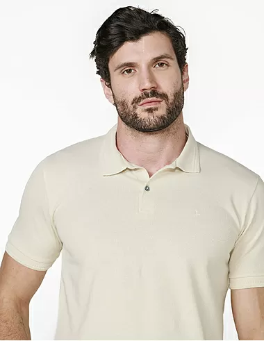 imagem de Polo M Crepe lbia Bege